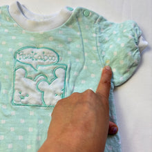 Load image into Gallery viewer, Vintage Mint Bears &quot;Peek-a-boo&quot; Romper 6-9 months
