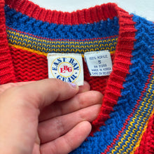 Load image into Gallery viewer, Vintage Colorful Knit Sweater 5t

