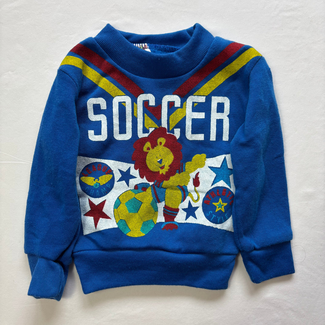 Vintage Soccer Lion Crewneck 12 months