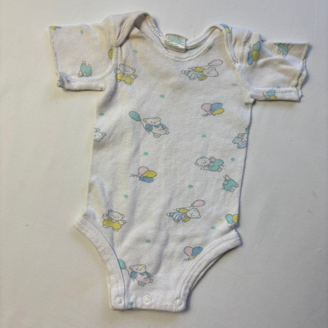 Vintage Bears + Balloons Romper newborn