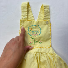 Load image into Gallery viewer, Vintage Flower Yellow Sunsuit 9-12 months *flaw
