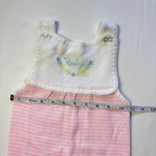 Load image into Gallery viewer, Vintage &quot;Baby&quot; Girl Knit Footed Pantsuit 3-6 months
