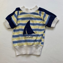 Load image into Gallery viewer, Vintage Sailboat Striped Shirt 18-24 months
