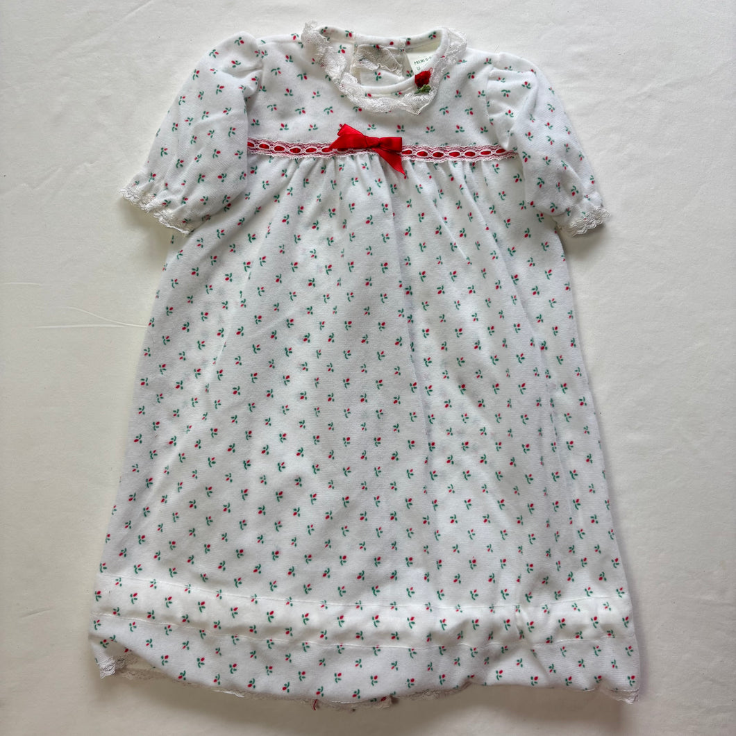 Vintage Small Floral Nightgown 0-3 months