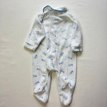 Load image into Gallery viewer, Vintage Airplane Terrycloth Footed PJs 0-3 months
