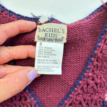 Load image into Gallery viewer, Vintage Granny Square Vest kids 6
