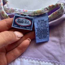 Load image into Gallery viewer, Vintage Tea Party Purple Shirt 0-3 months
