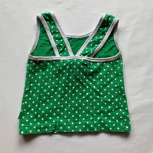 Load image into Gallery viewer, Vintage Green Polka Dot Tank Top 2t
