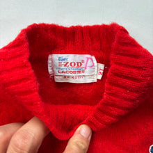 Load image into Gallery viewer, Vintage Izod Lacoste Red Sweater 12 m *flaws
