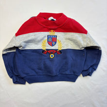 Load image into Gallery viewer, Vintage Crest Color Block Crewneck 24 months
