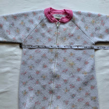 Load image into Gallery viewer, Vintage Floral Fleece Footed PJs 6-9 months
