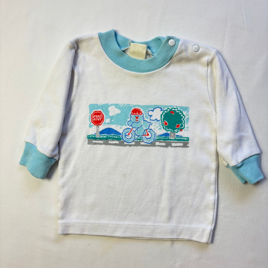 Vintage Biking Bear Long Sleeve 6 months