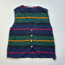 Load image into Gallery viewer, Vintage Striped Knit Vest kids 12/14
