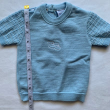 Load image into Gallery viewer, Vintage Blue Knit Shirt 3-6 months
