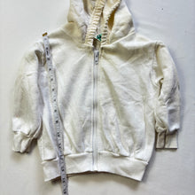 Load image into Gallery viewer, Vintage White Zip-up Sweater 24 minths
