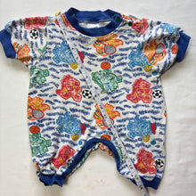 Load image into Gallery viewer, Vintage Sporty Dinosaurs Slouchy Bodsuit 0-3 months
