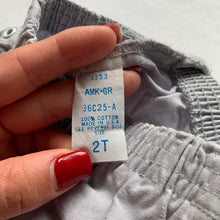 Load image into Gallery viewer, Vintage Gray Elastic Waist Shorts 18-24 months
