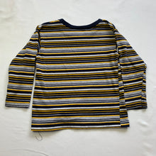 Load image into Gallery viewer, Vintage Yellow/Navy Striped Long Sleeve 2t
