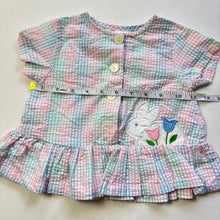 Load image into Gallery viewer, Vintage Bunny Pastel Gingham Top 18 months
