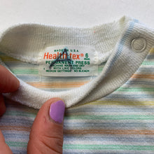 Load image into Gallery viewer, Vintage Healthtex Pastel Striped Shirt 6 months
