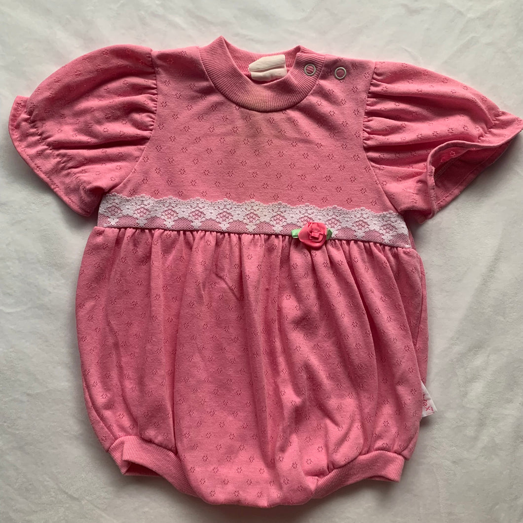 Vintage Healthtex Pink Bubble Romper 12 months