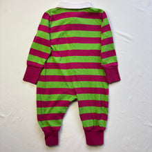 Load image into Gallery viewer, Vintage Pink/Green Striped Bodysuit 18 months
