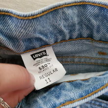 Load image into Gallery viewer, Vintage Levi&#39;s 550 fit jeans orange tab kids 11
