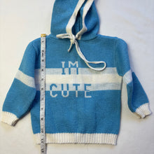 Load image into Gallery viewer, Vintage &quot;I&#39;m Cute&quot; Knit Sweater 6-12 months
