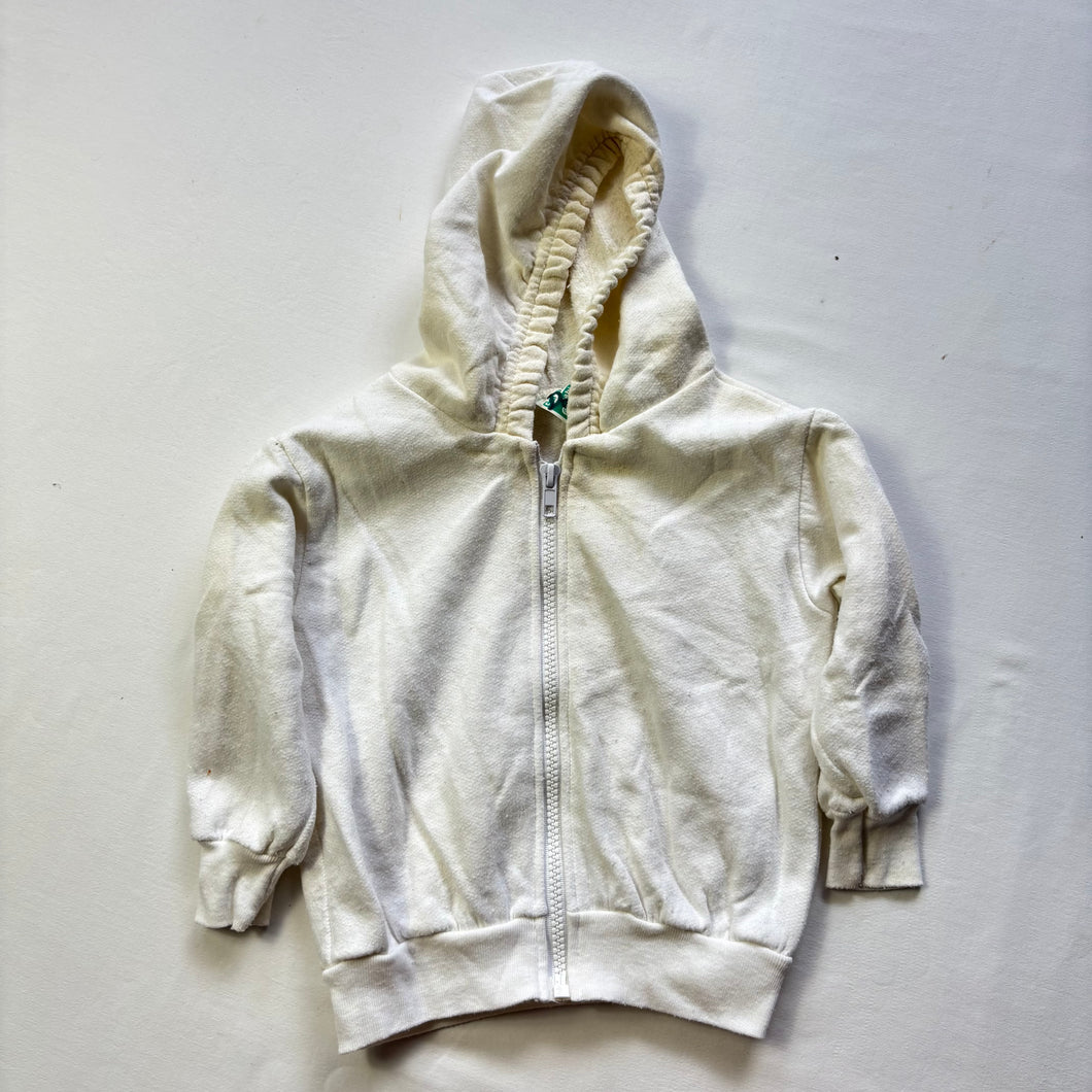 Vintage White Zip-up Sweater 24 minths
