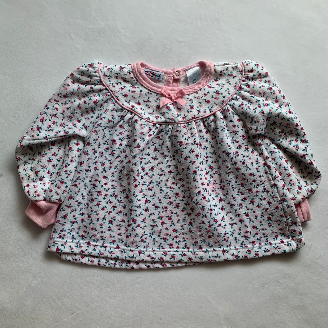 Vintage Floral Long Sleeve Shirt 2t