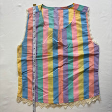 Load image into Gallery viewer, Vintage Colorful Striped Sleeveless Top kids 6/7
