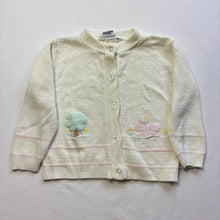 Load image into Gallery viewer, Vintage Bunny + Tree Cardigan 2/3t

