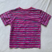 Load image into Gallery viewer, Vintage Wavy Striped Pink Tee kids 6
