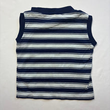 Load image into Gallery viewer, Vintage Navy Striped Tank Top 12-24 months
