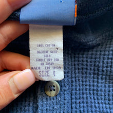 Load image into Gallery viewer, Vintage Navy Waffle Knit Long Sleeve 2/3t
