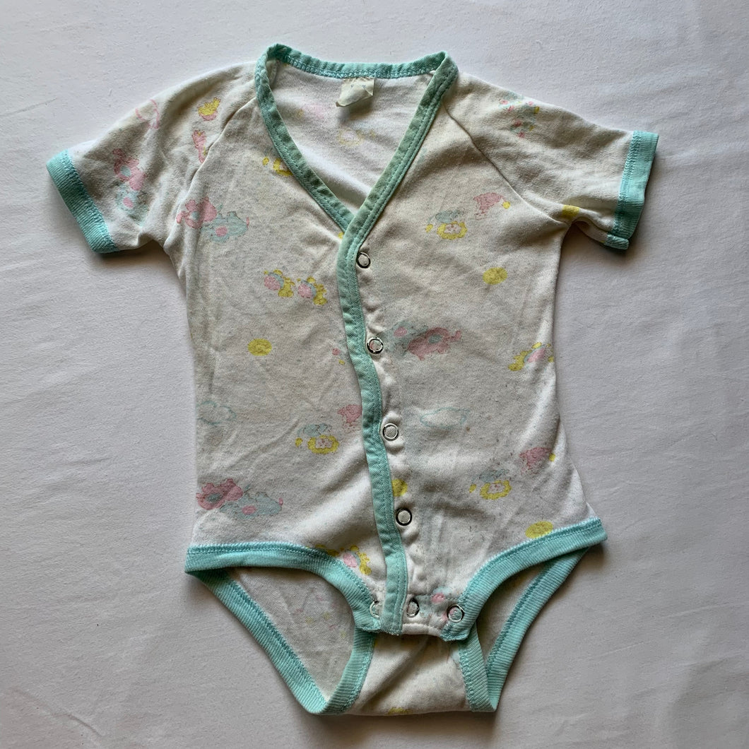Vintage Pastel Animals Romper 6-9 months