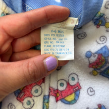 Load image into Gallery viewer, Vintage Toys Pattern Footed PJs 3 months
