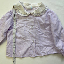 Load image into Gallery viewer, Vintage Lavender Floral Blouse 12 months
