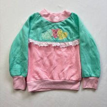 Load image into Gallery viewer, Vintage Hearts Pink/Green Sweater 2t
