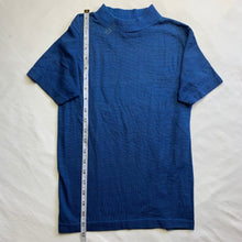 Load image into Gallery viewer, Vintage Blue Mock Neck Shirt kids 8/9 slim
