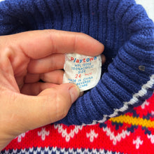 Load image into Gallery viewer, Vintage Reindeer Knit Turtleneck Sweater 18-24 months
