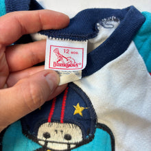 Load image into Gallery viewer, Vintage Football Color Block Sweater 3-6 months
