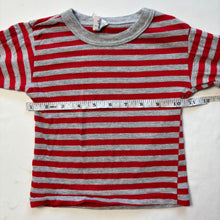 Load image into Gallery viewer, Vintage Red/Gray Striped Long Sleeve 2t
