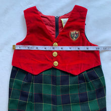 Load image into Gallery viewer, Vintage Formal Plaid Pantsuit 3-6 months
