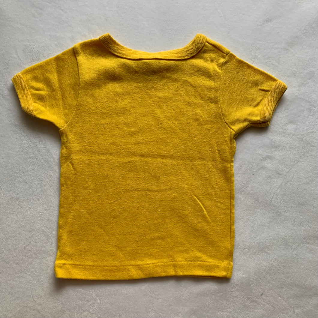 Vintage Solid Yellow Tee 2t