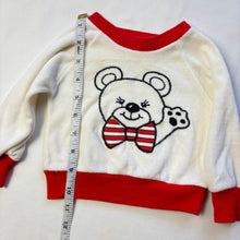 Load image into Gallery viewer, Vintage Bear Velour Sweater 6 months
