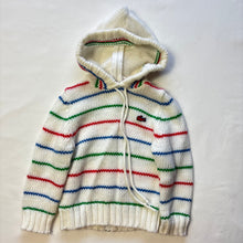 Load image into Gallery viewer, Vintage Lacoste Striped Knit Hoodie 2t
