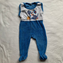Load image into Gallery viewer, Vintage Puppy + Turtle Footed PJs 6 months
