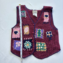 Load image into Gallery viewer, Vintage Granny Square Vest kids 6

