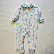 Load image into Gallery viewer, Vintage Baby Pattern Footed PJs 3-6 months
